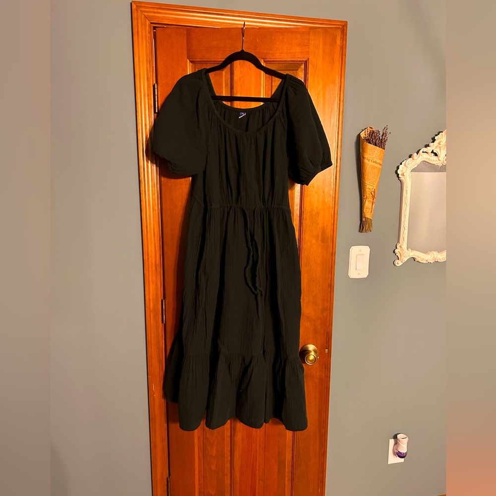 Dark green old navy maxi dress size XL